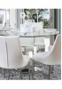 Cyrina Mirrored Round Dining Table 120CM